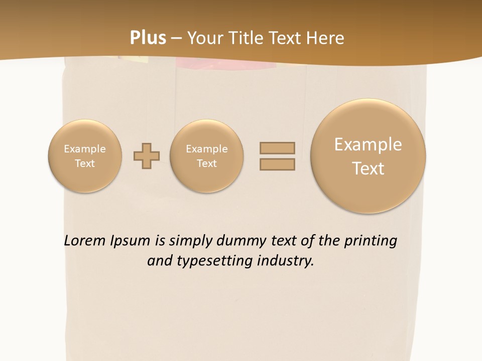 A Paper Bag Filled With Fruits And Vegetables PowerPoint Template