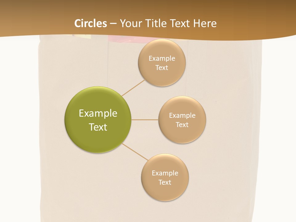 A Paper Bag Filled With Fruits And Vegetables PowerPoint Template