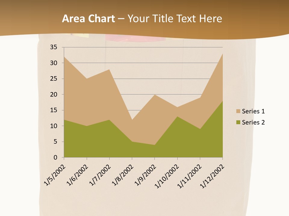 A Paper Bag Filled With Fruits And Vegetables PowerPoint Template