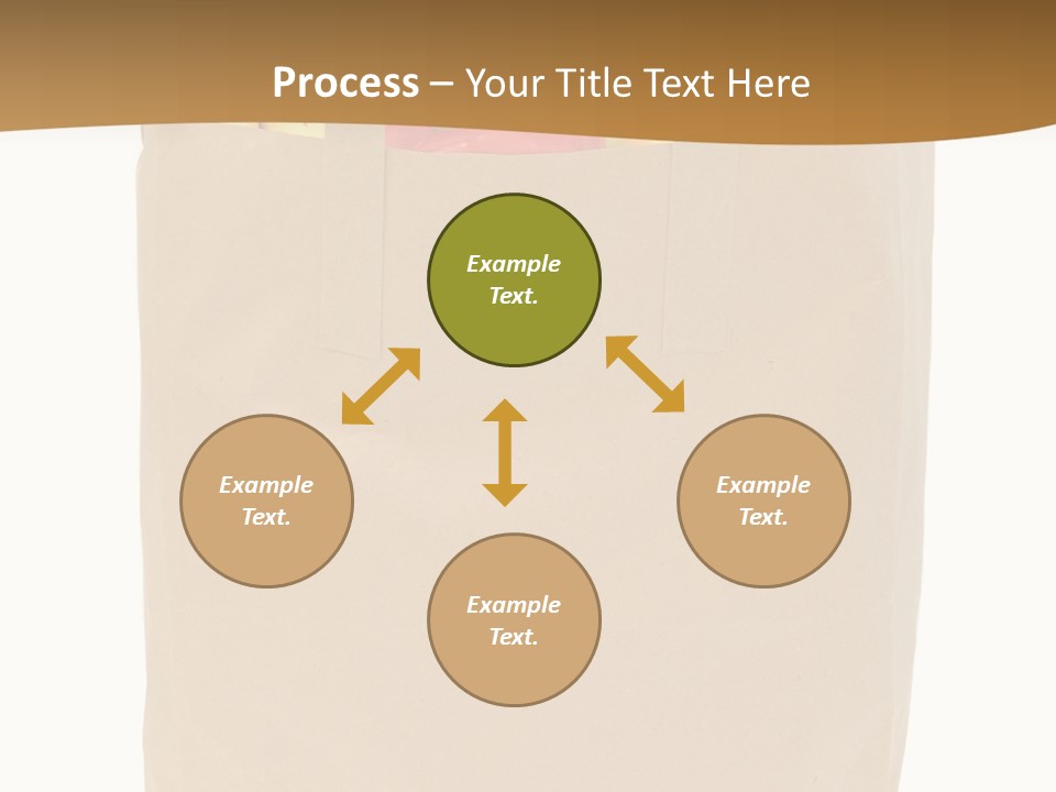 A Paper Bag Filled With Fruits And Vegetables PowerPoint Template