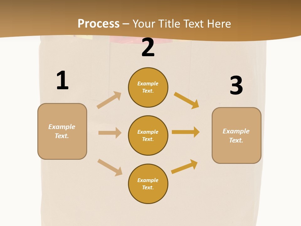 A Paper Bag Filled With Fruits And Vegetables PowerPoint Template