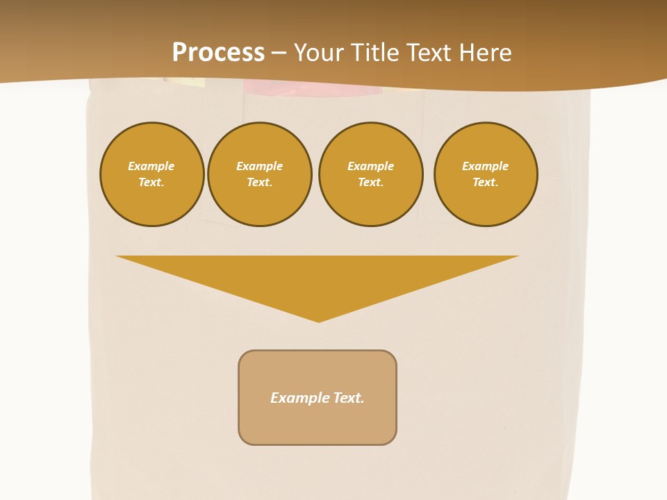 A Paper Bag Filled With Fruits And Vegetables PowerPoint Template