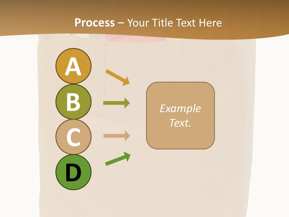 A Paper Bag Filled With Fruits And Vegetables PowerPoint Template