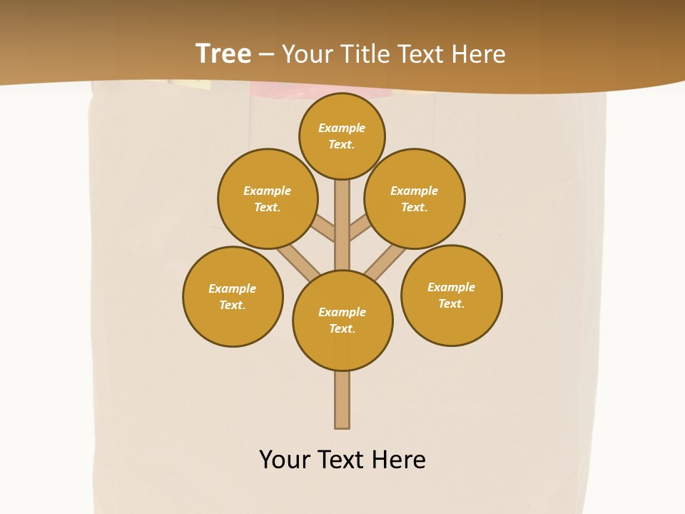 A Paper Bag Filled With Fruits And Vegetables PowerPoint Template