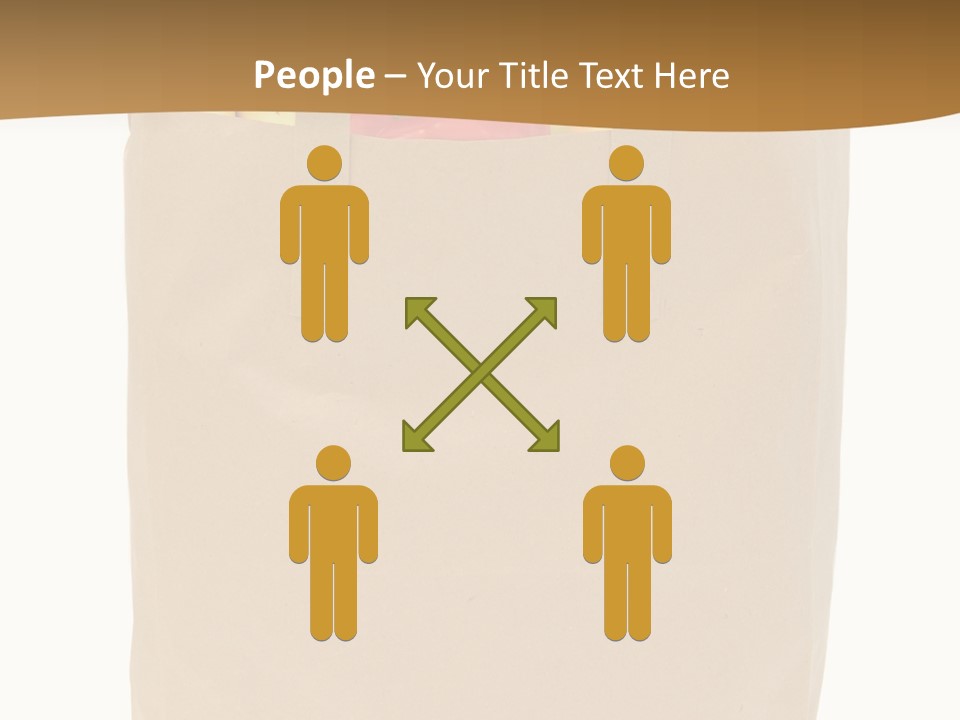 A Paper Bag Filled With Fruits And Vegetables PowerPoint Template