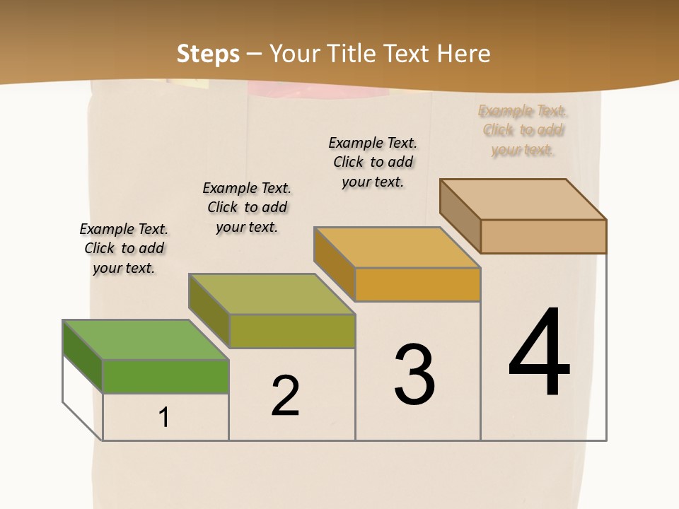 A Paper Bag Filled With Fruits And Vegetables PowerPoint Template