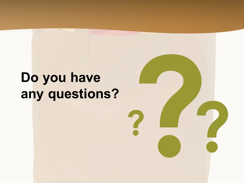 A Paper Bag Filled With Fruits And Vegetables PowerPoint Template