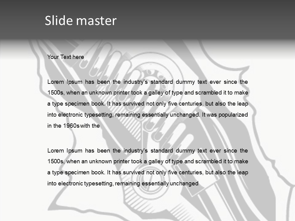 Industry Futuristic Chrome PowerPoint Template