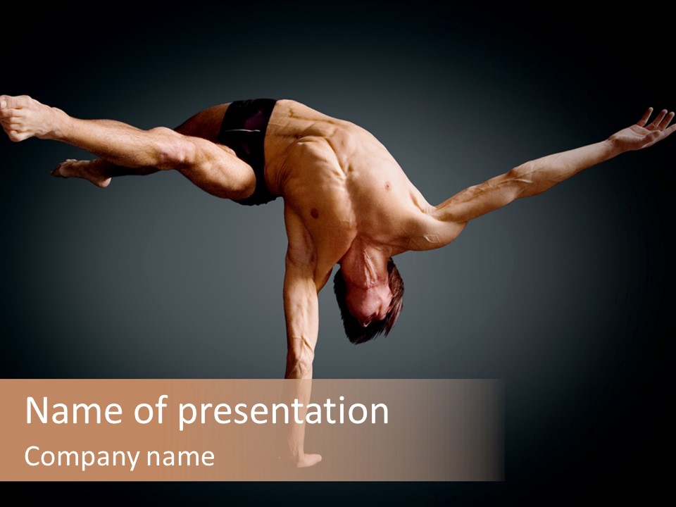 Gymnastic Circus Male PowerPoint Template