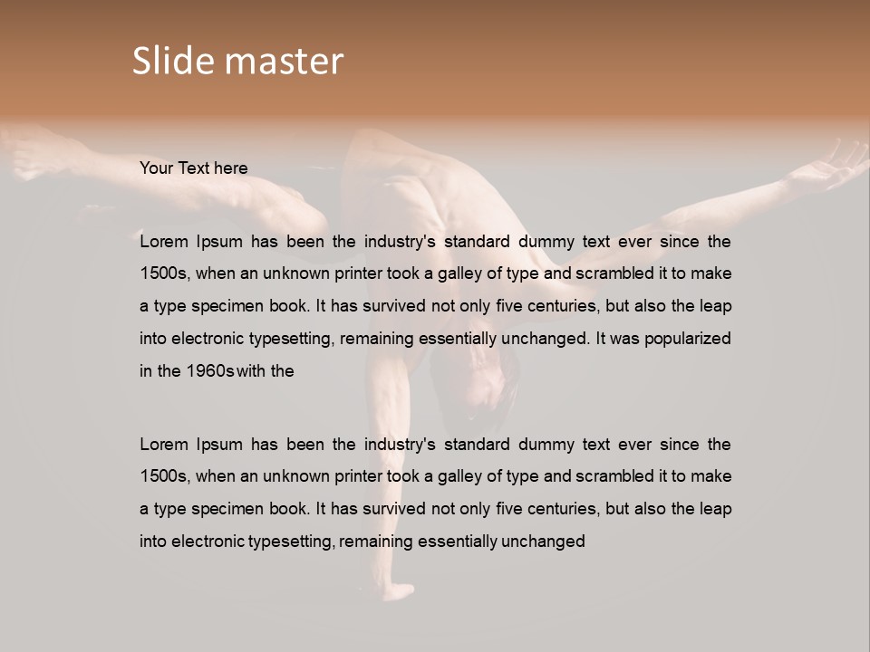 Gymnastic Circus Male PowerPoint Template