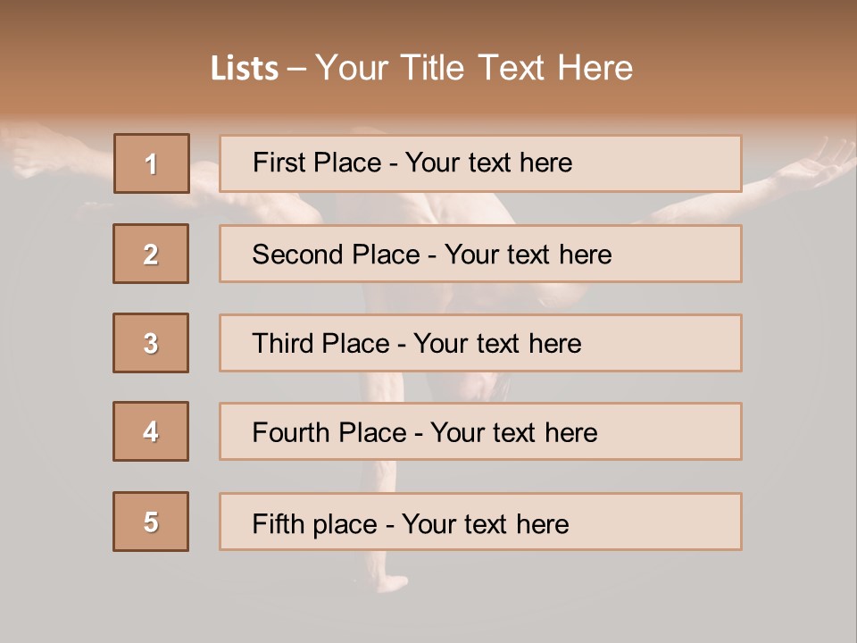 Gymnastic Circus Male PowerPoint Template