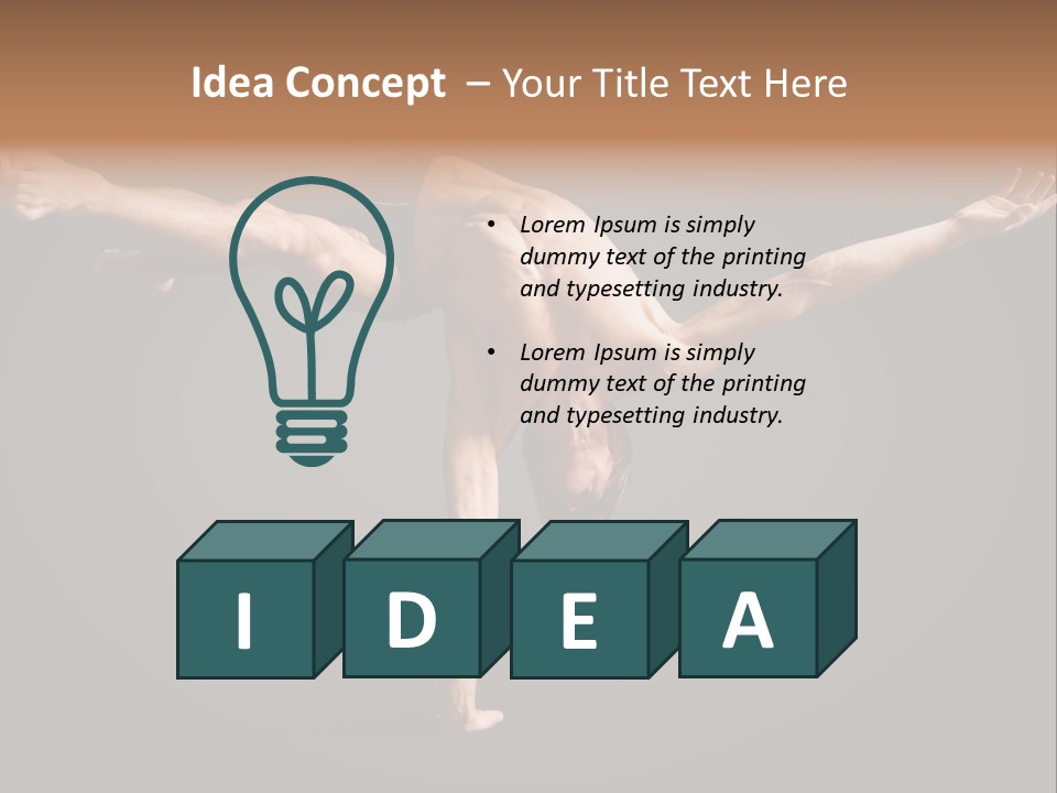 Gymnastic Circus Male PowerPoint Template