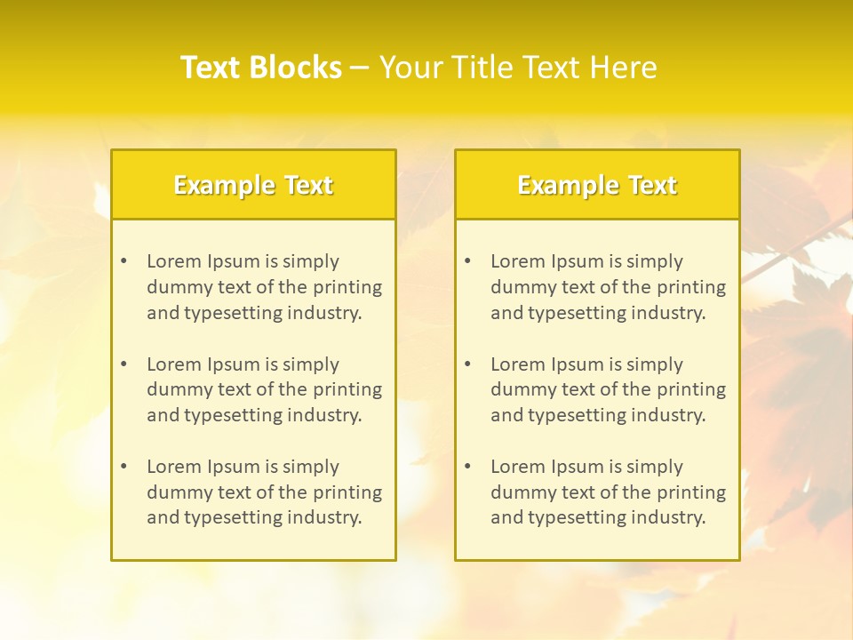 Plant Maple Summer PowerPoint Template
