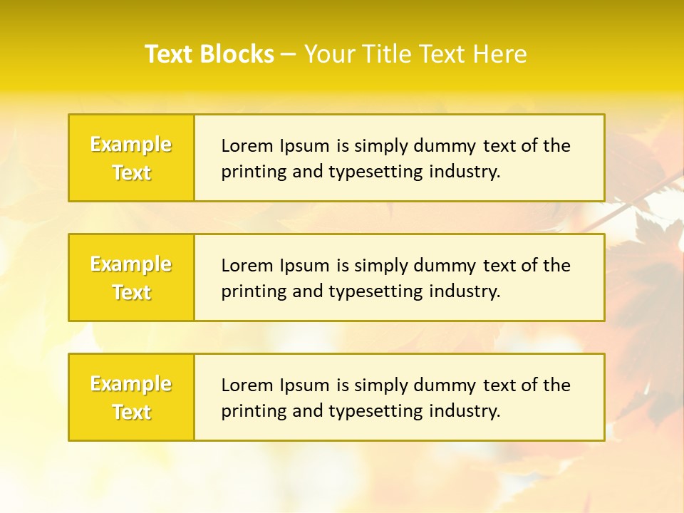 Plant Maple Summer PowerPoint Template