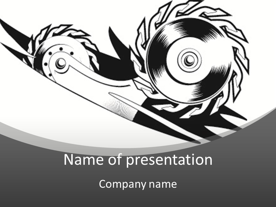 Power Fragment Chrome PowerPoint Template