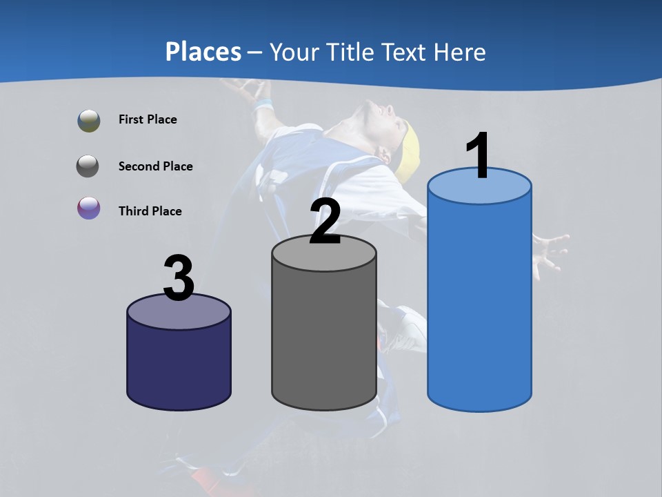 Young Stretching Action PowerPoint Template