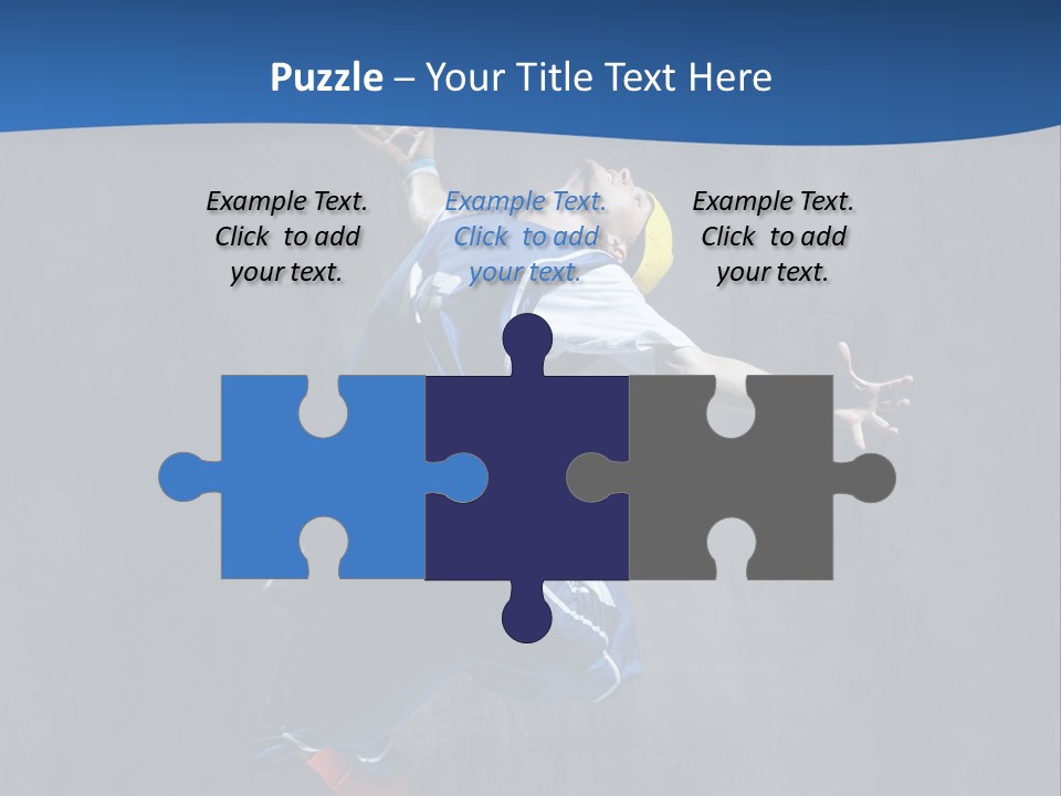 Young Stretching Action PowerPoint Template