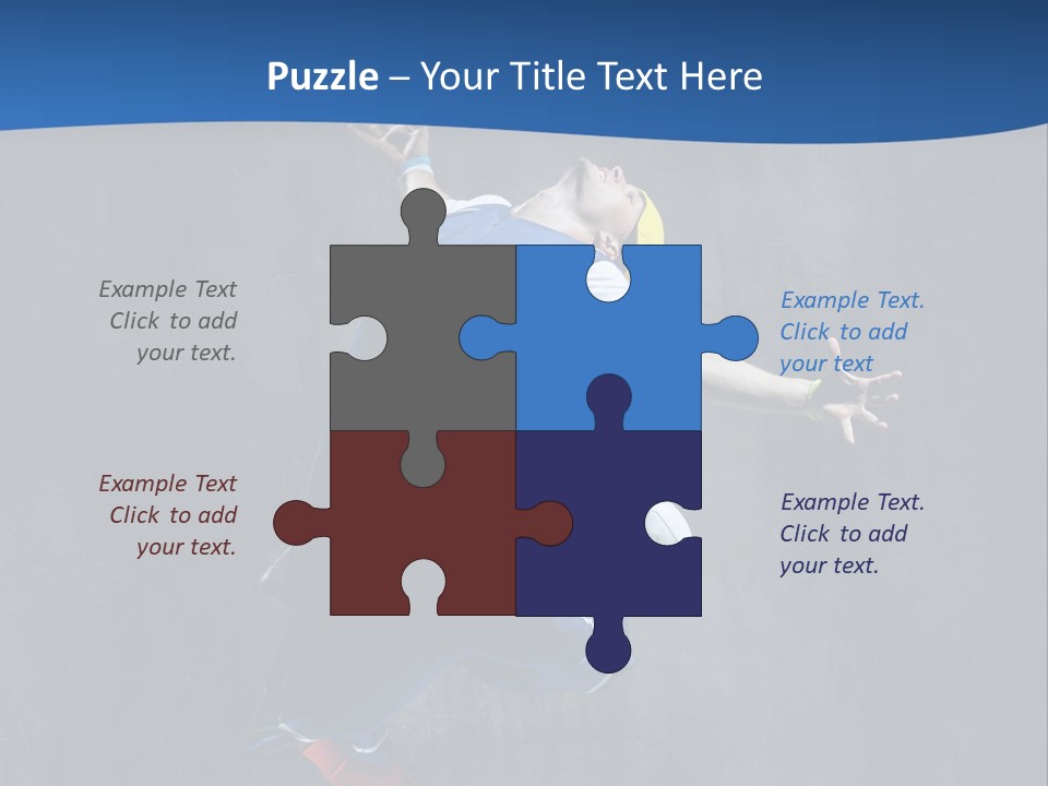 Young Stretching Action PowerPoint Template