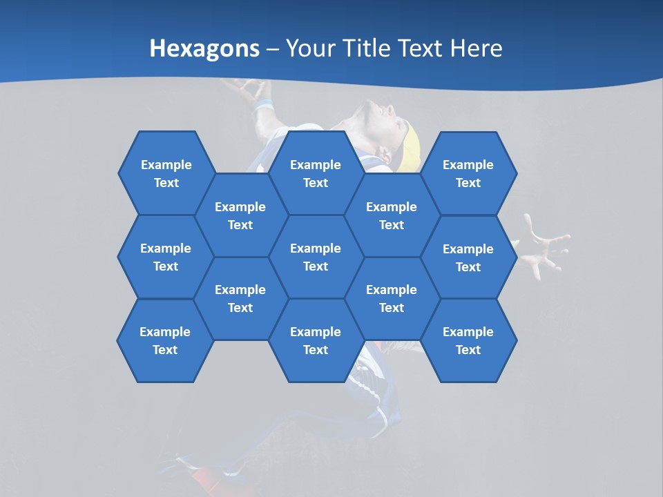 Young Stretching Action PowerPoint Template