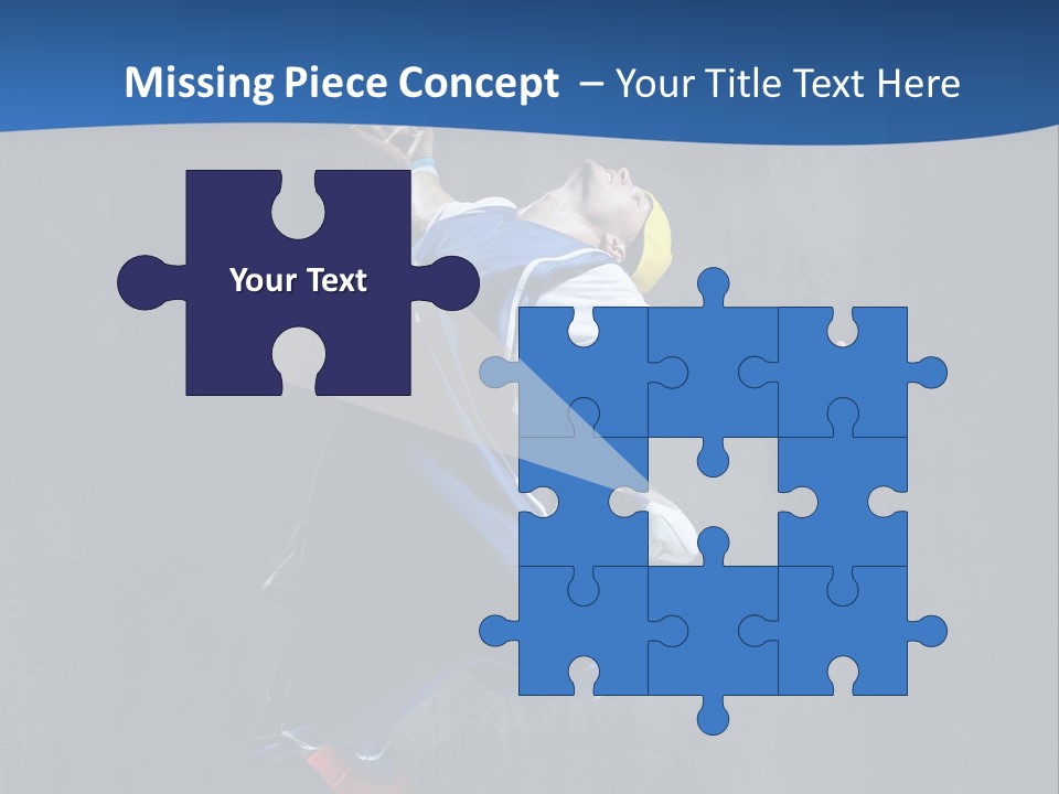 Young Stretching Action PowerPoint Template