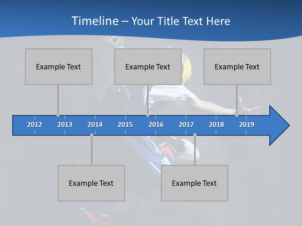 Young Stretching Action PowerPoint Template