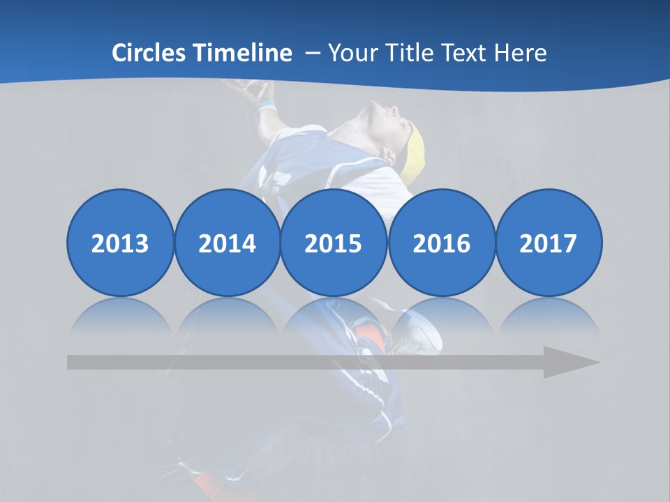 Young Stretching Action PowerPoint Template