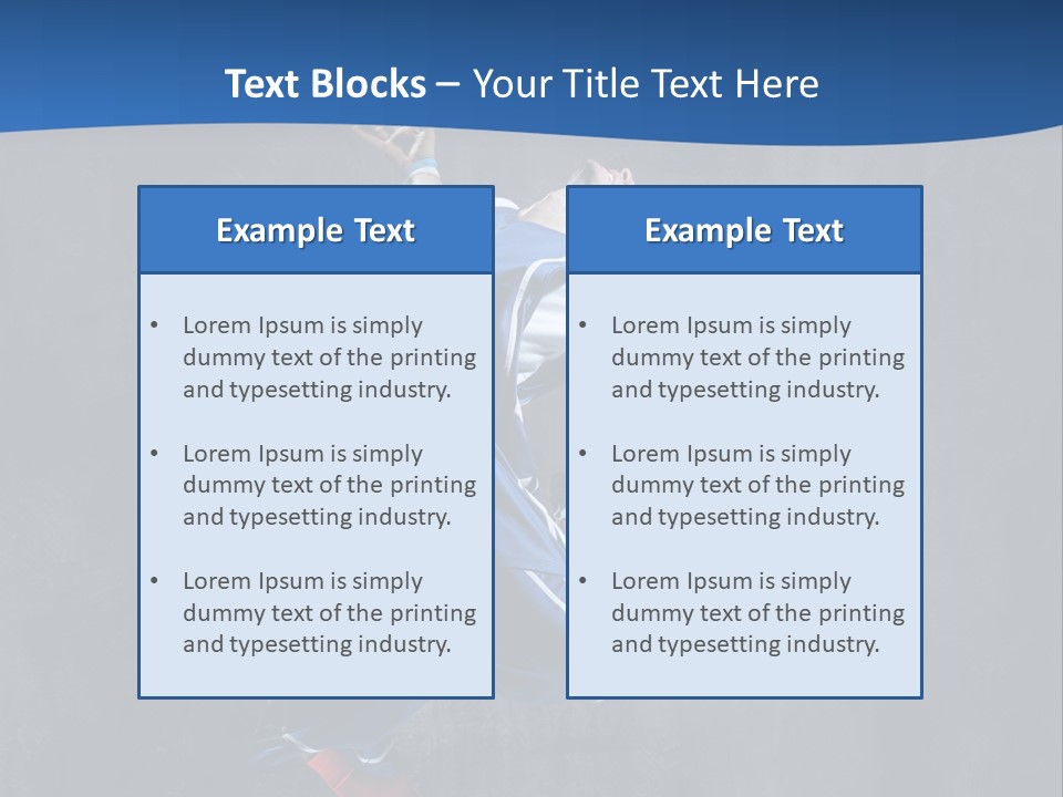 Young Stretching Action PowerPoint Template