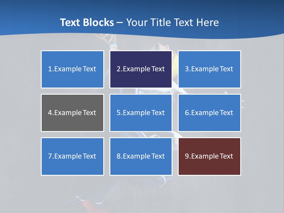 Young Stretching Action PowerPoint Template