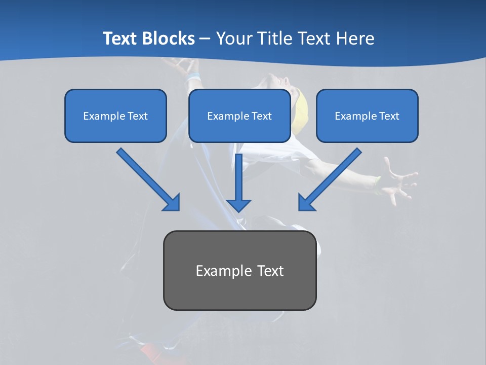Young Stretching Action PowerPoint Template