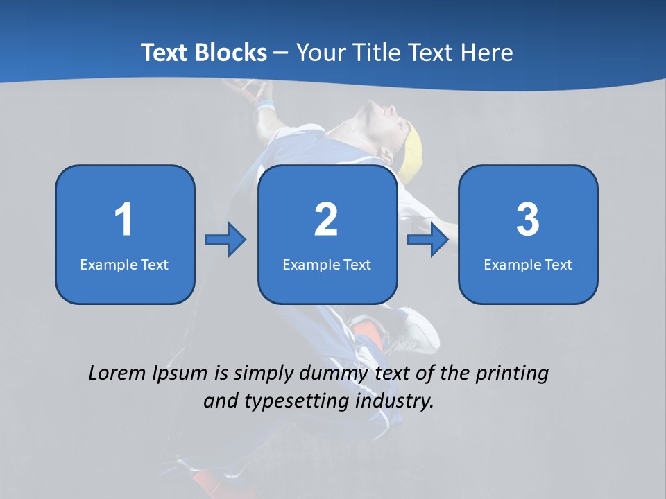 Young Stretching Action PowerPoint Template