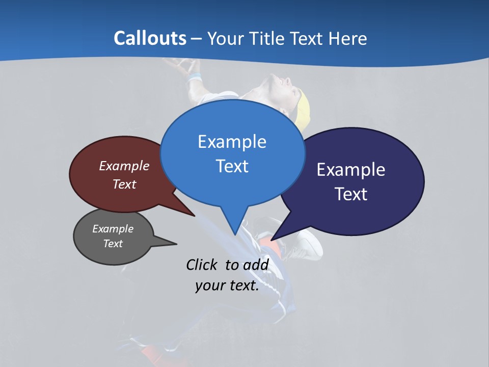 Young Stretching Action PowerPoint Template