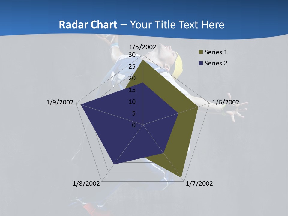 Young Stretching Action PowerPoint Template