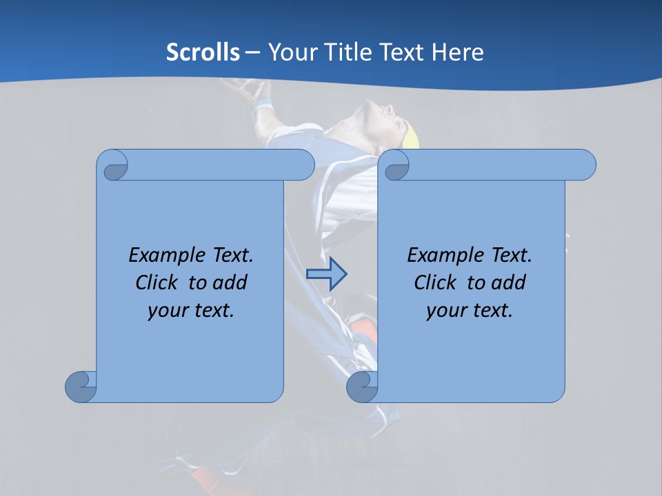 Young Stretching Action PowerPoint Template