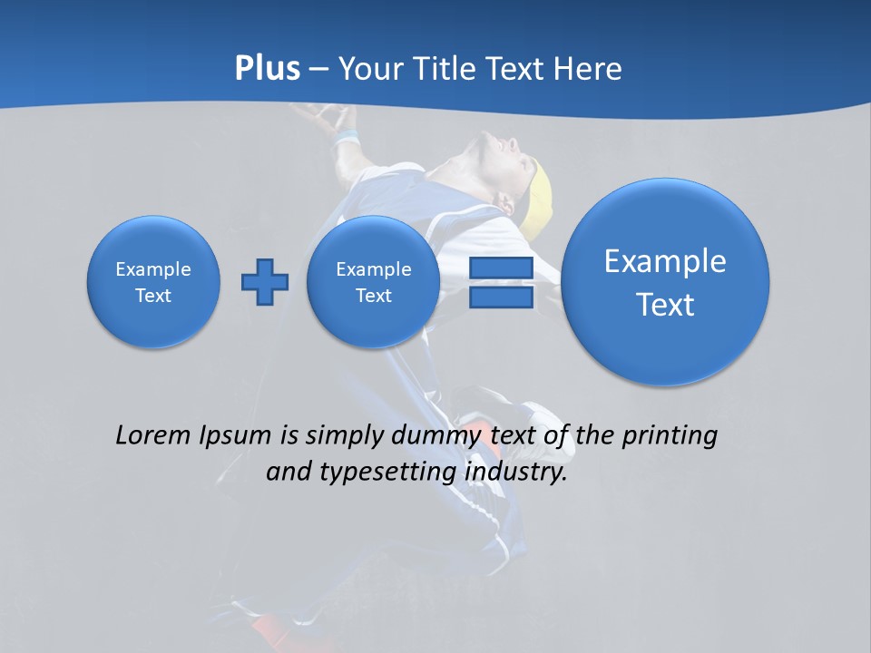 Young Stretching Action PowerPoint Template