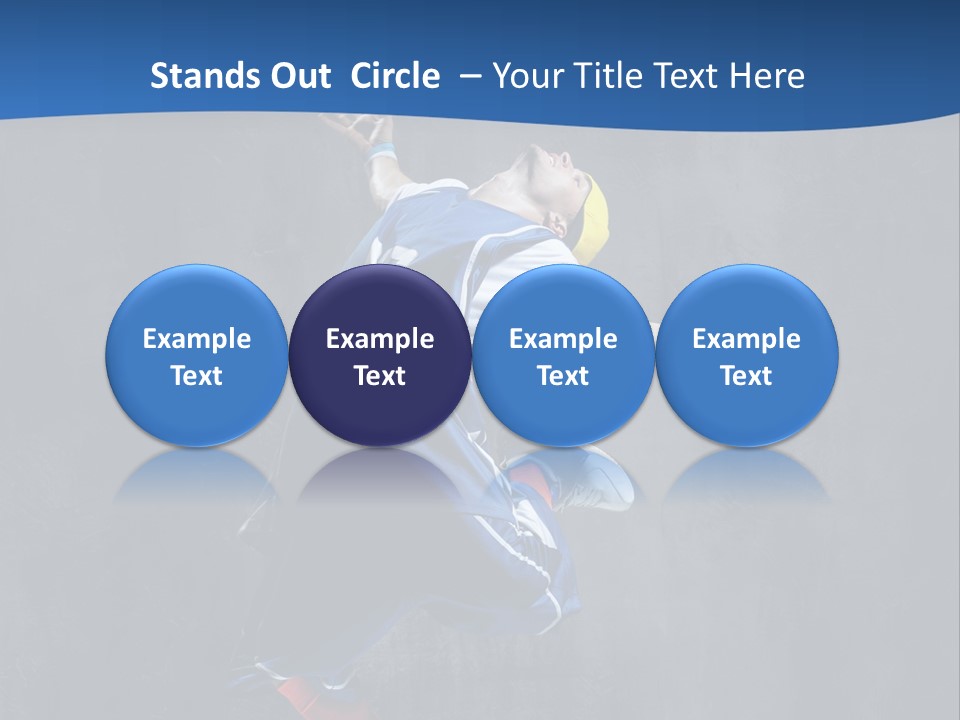 Young Stretching Action PowerPoint Template