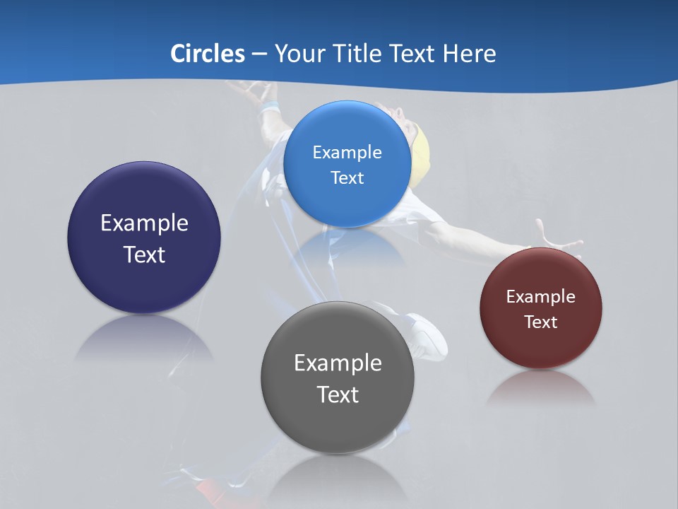 Young Stretching Action PowerPoint Template