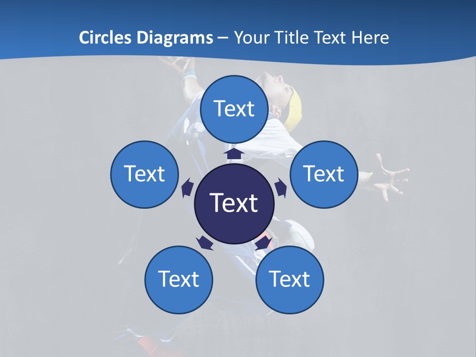 Young Stretching Action PowerPoint Template