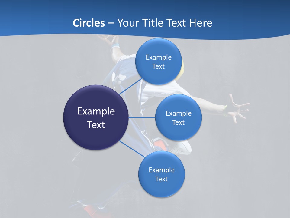 Young Stretching Action PowerPoint Template