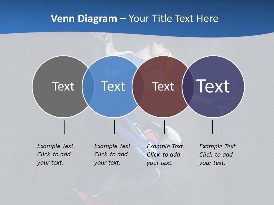 Young Stretching Action PowerPoint Template