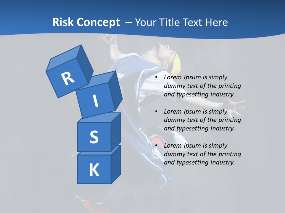 Young Stretching Action PowerPoint Template