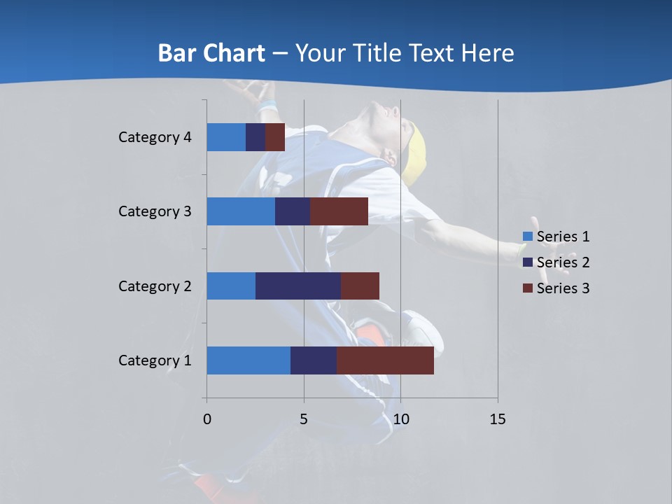 Young Stretching Action PowerPoint Template