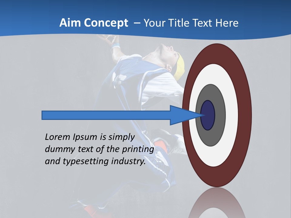 Young Stretching Action PowerPoint Template