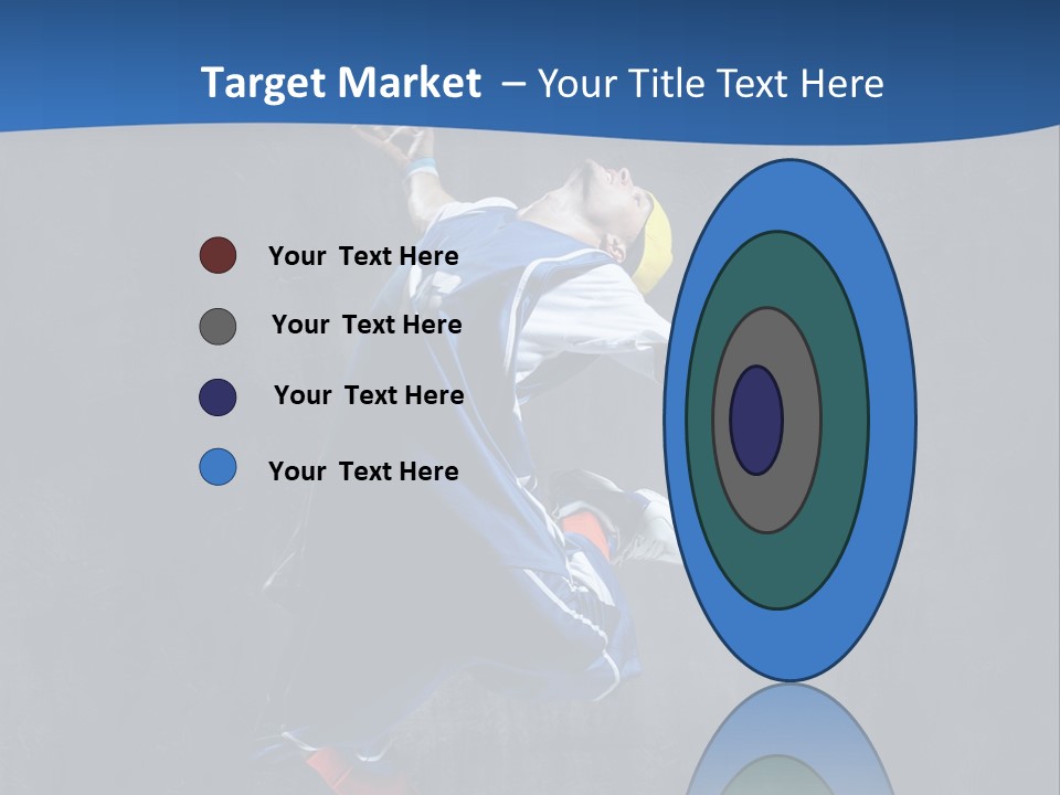 Young Stretching Action PowerPoint Template