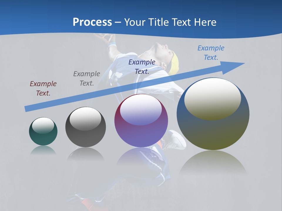 Young Stretching Action PowerPoint Template