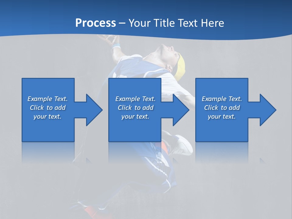 Young Stretching Action PowerPoint Template