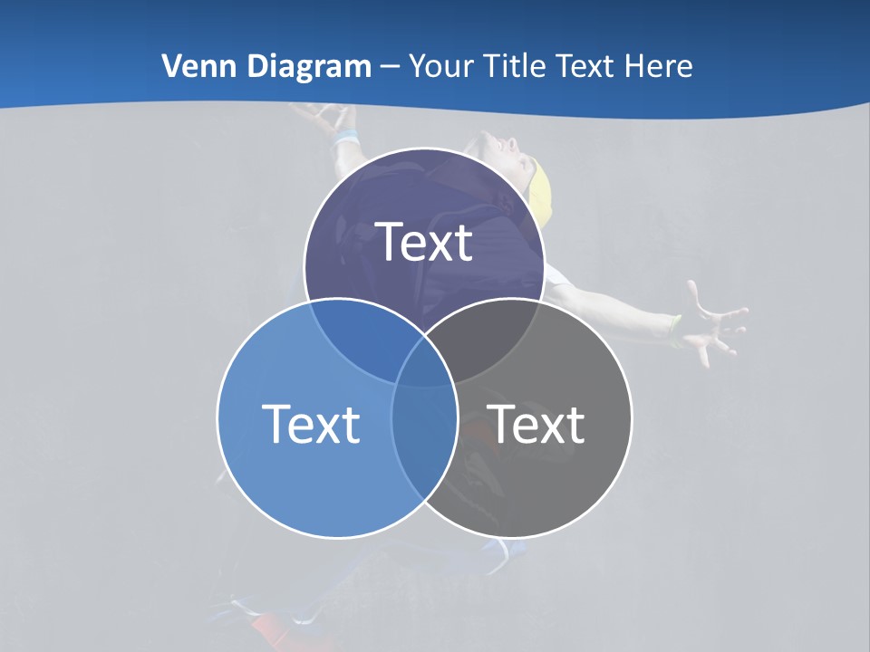 Young Stretching Action PowerPoint Template