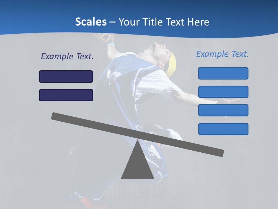Young Stretching Action PowerPoint Template