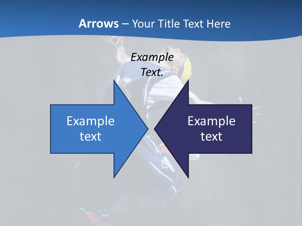 Young Stretching Action PowerPoint Template