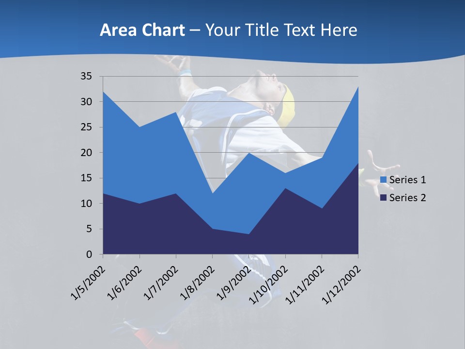 Young Stretching Action PowerPoint Template
