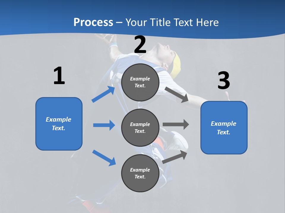 Young Stretching Action PowerPoint Template